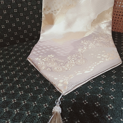 帯リメイク テーブルランナー ［佐賀錦花文様］ その他