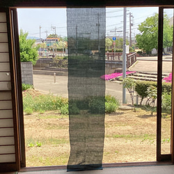 厚地　蚊帳手ほどきハギレ　藍(鉄紺) 8枚セット 2枚目の画像