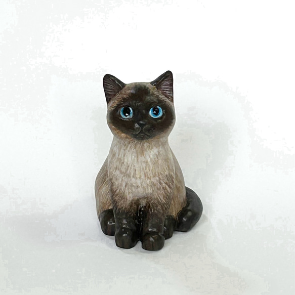 シャム猫の置物 招き猫 猫ハウス 通販 19279189｜Creema(クリーマ)