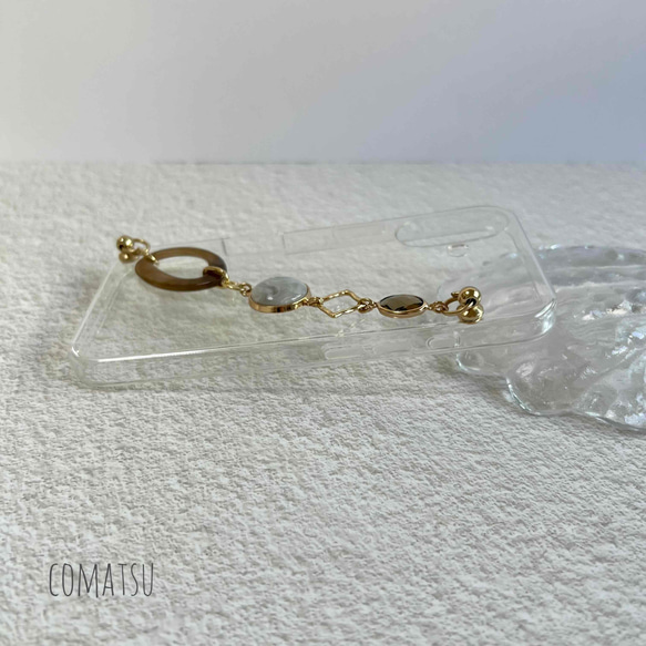 ［全機種対応］Classicalエレガント ハンドホルダー付きスマホケース 落下防止ベルトストラップ付きスマホカバー 5枚目の画像