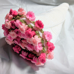 【受注制作】　花束ブランケット２　pink＆blue 11枚目の画像