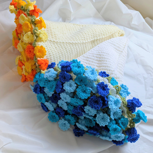 受注制作】 花束ブランケット2 pink＆blue その他雑貨 lollipoop 通販