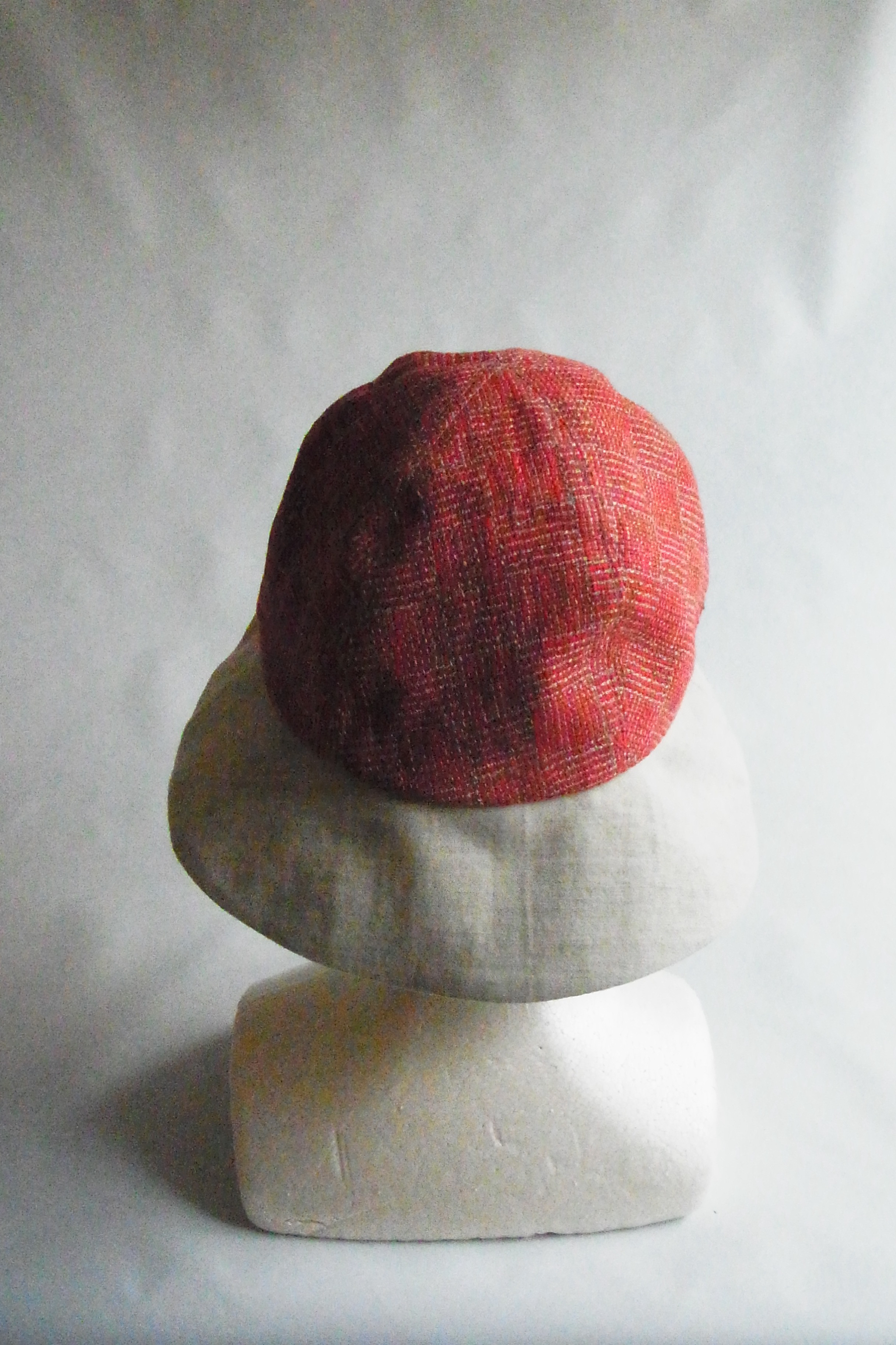 【手織り】リネン6枚はぎクロッシェ