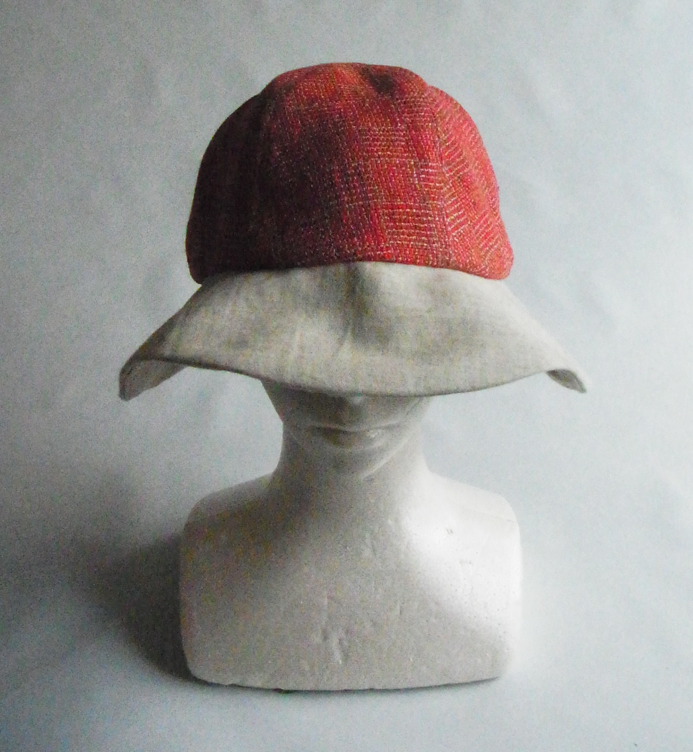 【手織り】リネン6枚はぎクロッシェ