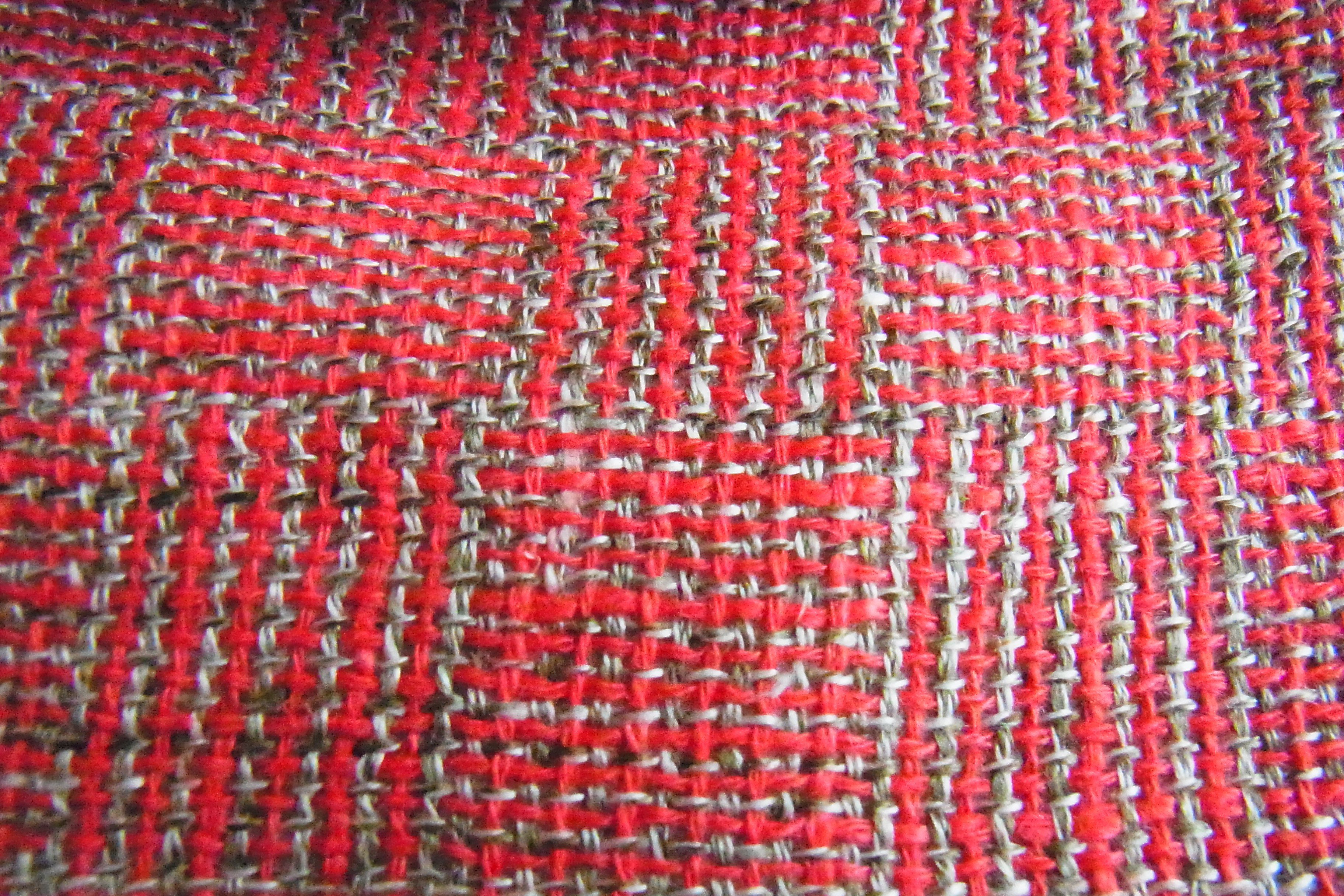 【手織り】リネン6枚はぎクロッシェ