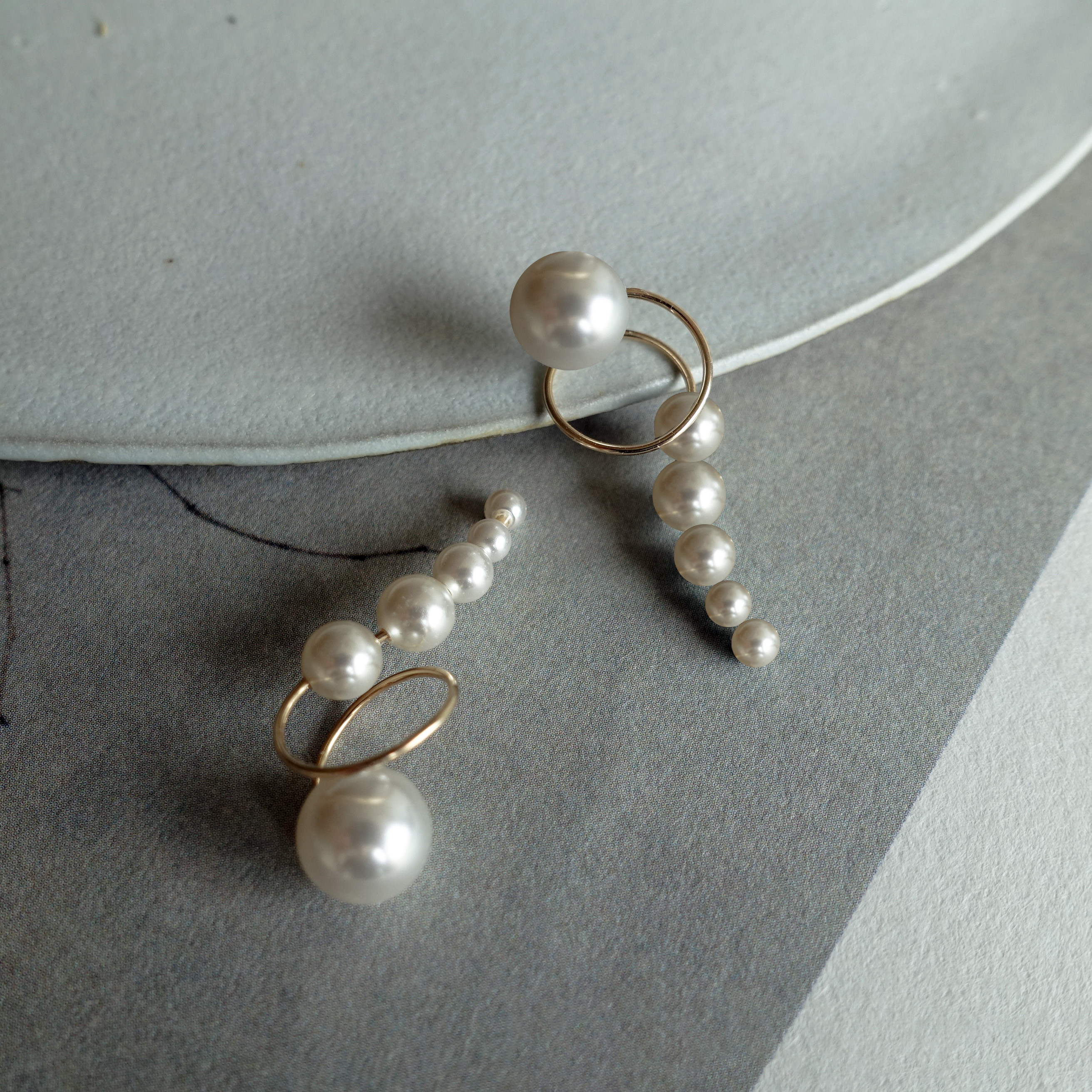 K14gf イヤーカフ『 clips 』 ’ Anguis S ’ white