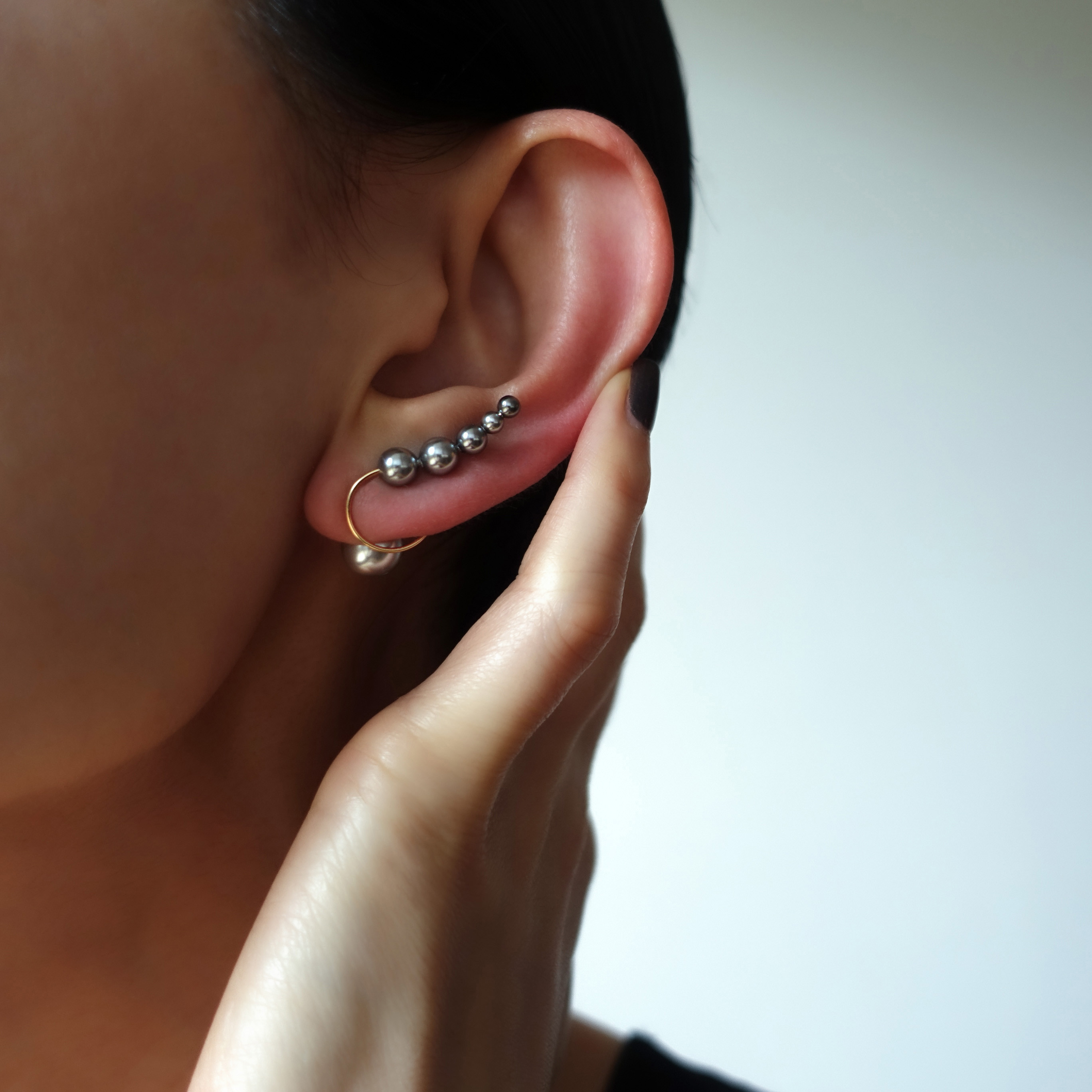 K14gf イヤーカフ『 clips 』 ’ Anguis S ’ Gray