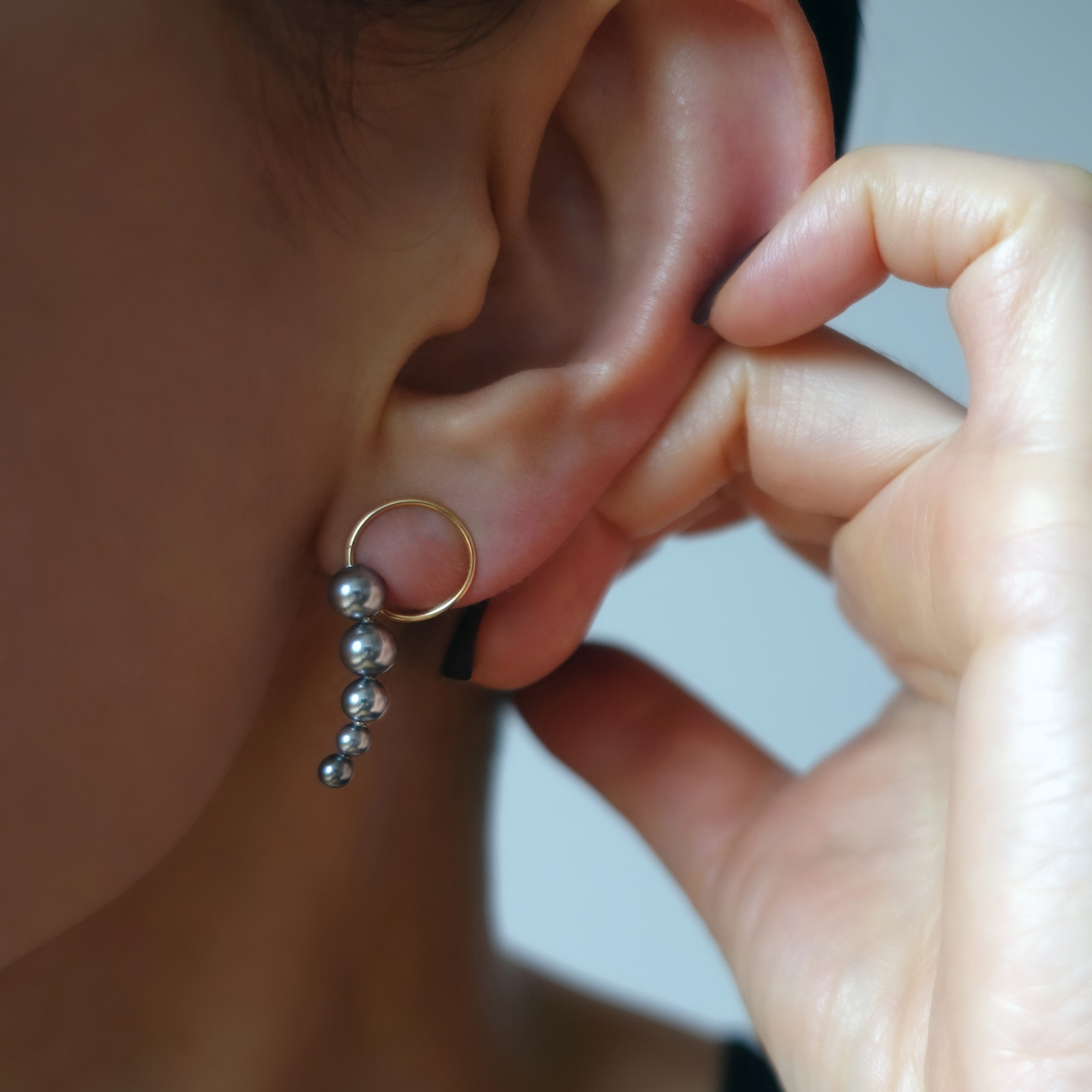 K14gf イヤーカフ『 clips 』 ’ Anguis S ’ Gray