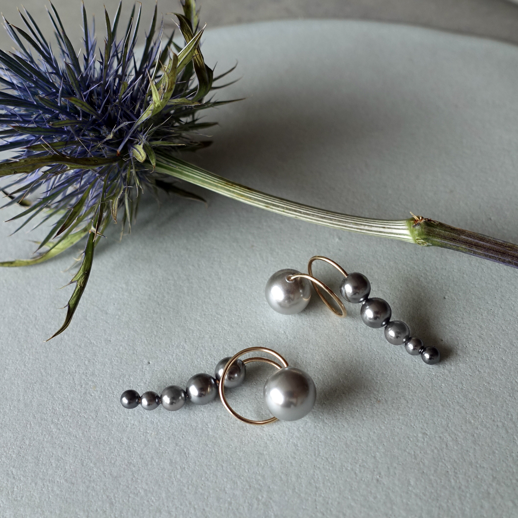 K14gf イヤーカフ『 clips 』 ’ Anguis S ’ Gray