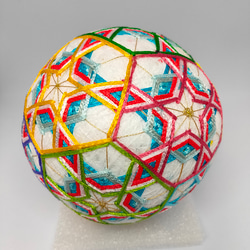 手まりN64 友禅模様 直径12.5cm 円周38cm[てまり 手毬 手鞠] その他