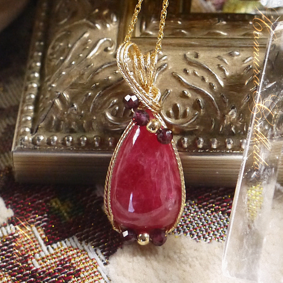 一点物 インペリアル ロードナイト ガーネット 天然石 大粒 14kgf