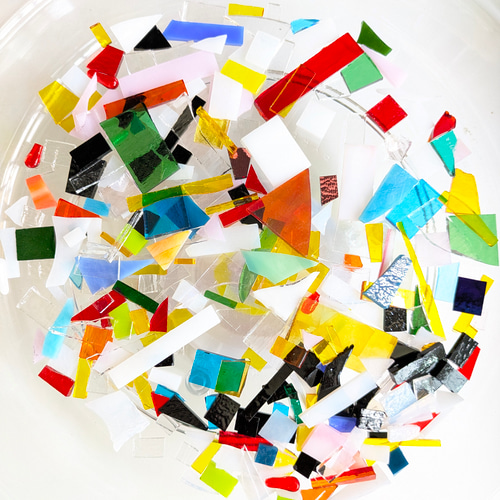 H001 ステンドグラス端材 小/中/大 その他素材 矩計図 通販 19280080