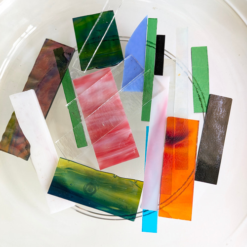 H001 ステンドグラス端材 小/中/大 その他素材 矩計図 通販 19280080