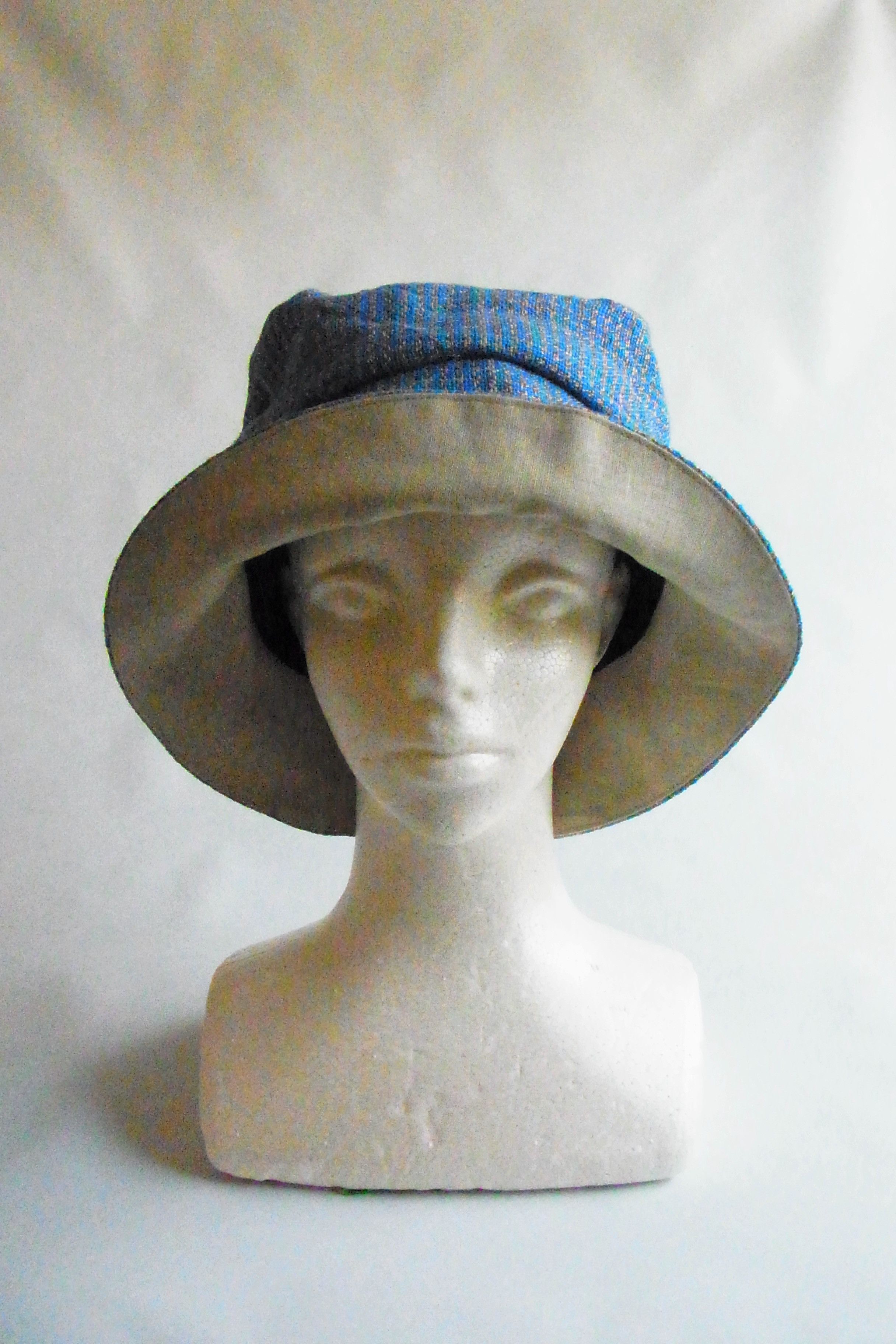 【手織り】リネンドレープハット