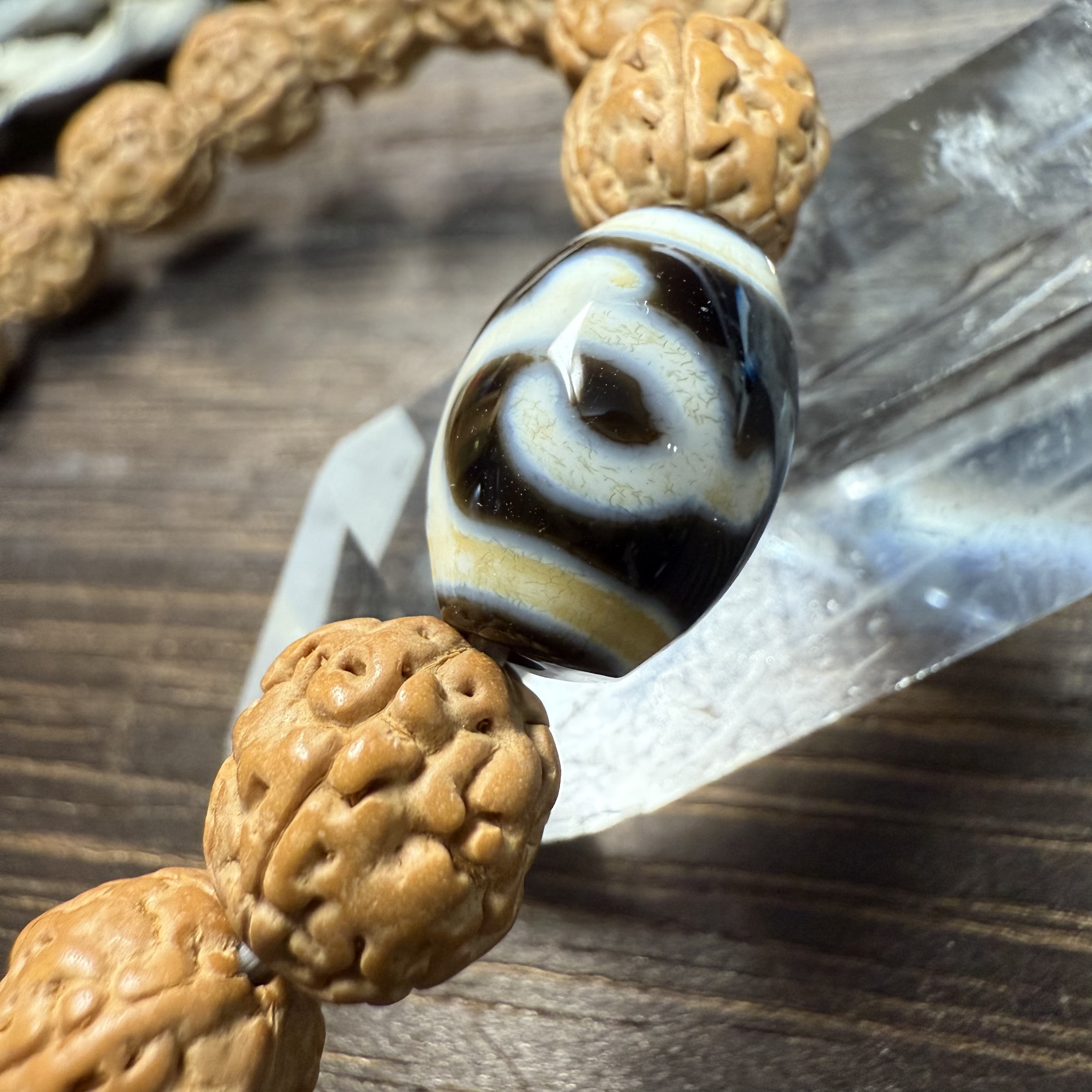 女性の守り神』☆ 緑度母天珠 ☆グリーンターラ☆菩提樹