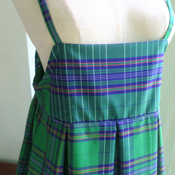 【インドネシア/サロン】インドネシアのグリーン・キャミソールワンピース・シンガポールから送料無料 8枚目の画像