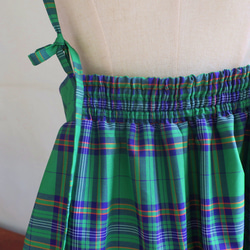 【インドネシア/サロン】インドネシアのグリーン・キャミソールワンピース・シンガポールから送料無料 5枚目の画像