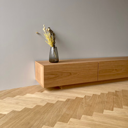 無垢】テレビボード 180㎝ オーク色 北欧 無垢材 テレビ台・テレビ