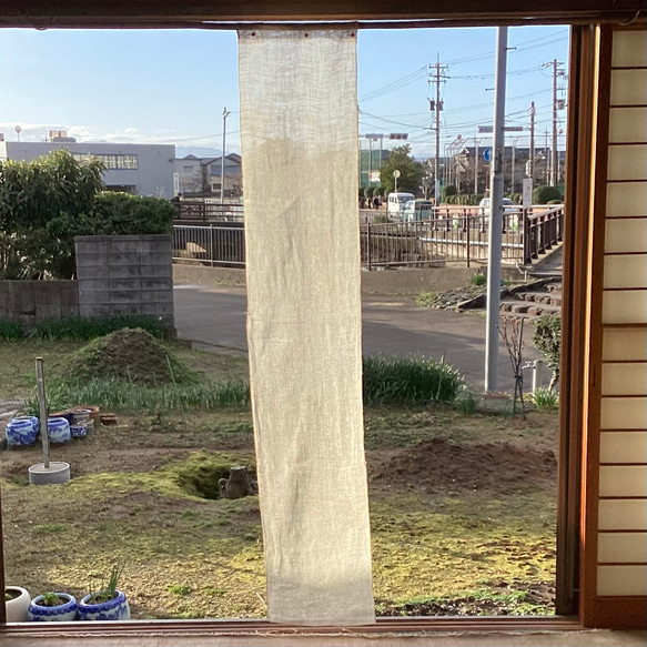 古布　蚊帳　生成り　(白に近い)　(3) 1枚目の画像