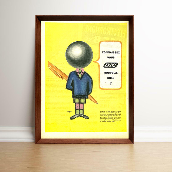 BiC ボールペン サヴィニャック 1960年代 フランス ヴィンテージ サヴィニャック Bic ボールペン 1960年代 フランス ヴィンテージ 雑誌