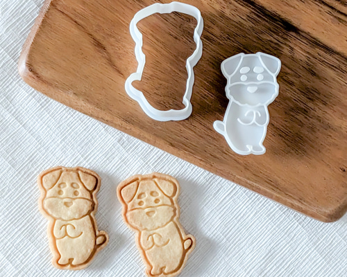 シュナウザークッキー型♡お願いポーズ 可愛い犬クッキー型
