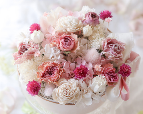 枯れないお花】プリザーブド&ドライフラワーBOX♡水やり不要！全国配送