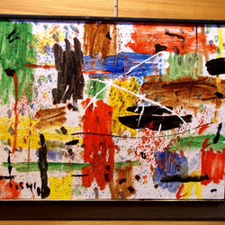 油絵「抽象画 缶の描写」 F10 抽象 油絵 F0 | nuancebeans