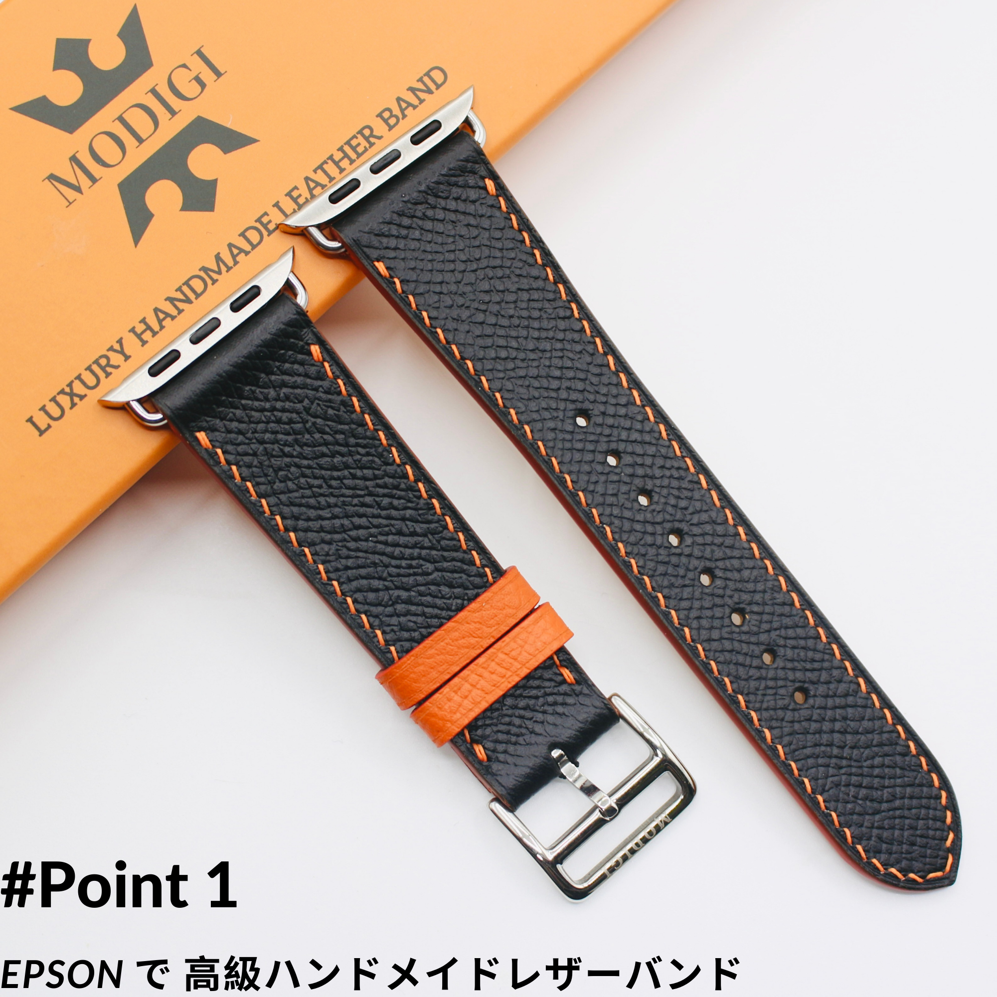 MODIGI アップルウォッチレザーベルト本革45mm 44mm 49mm 46mm Apple Watch レザー