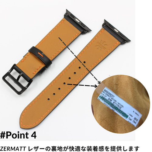 MODIGI アップルウォッチ10 レザーバンド 本革ベルト 46mm Apple