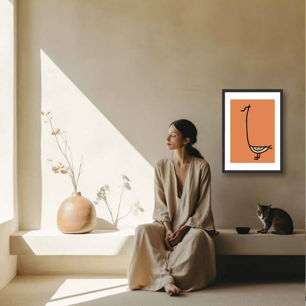 のほほん　鳥　送料無料　お気に入り9600件突破　ポスター　アートポスター　アート/sei検索新着順　3501