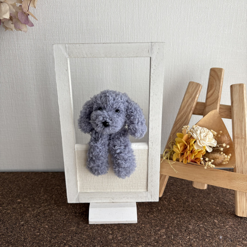 ひょっこりトイプードル【No.13】モールアート その他置物 POKE 通販