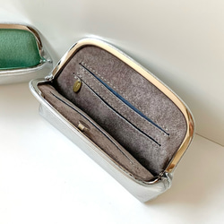 コンパクトウォレット《押し口財布 Lサイズ》　シルバー ★new color★ 2枚目の画像