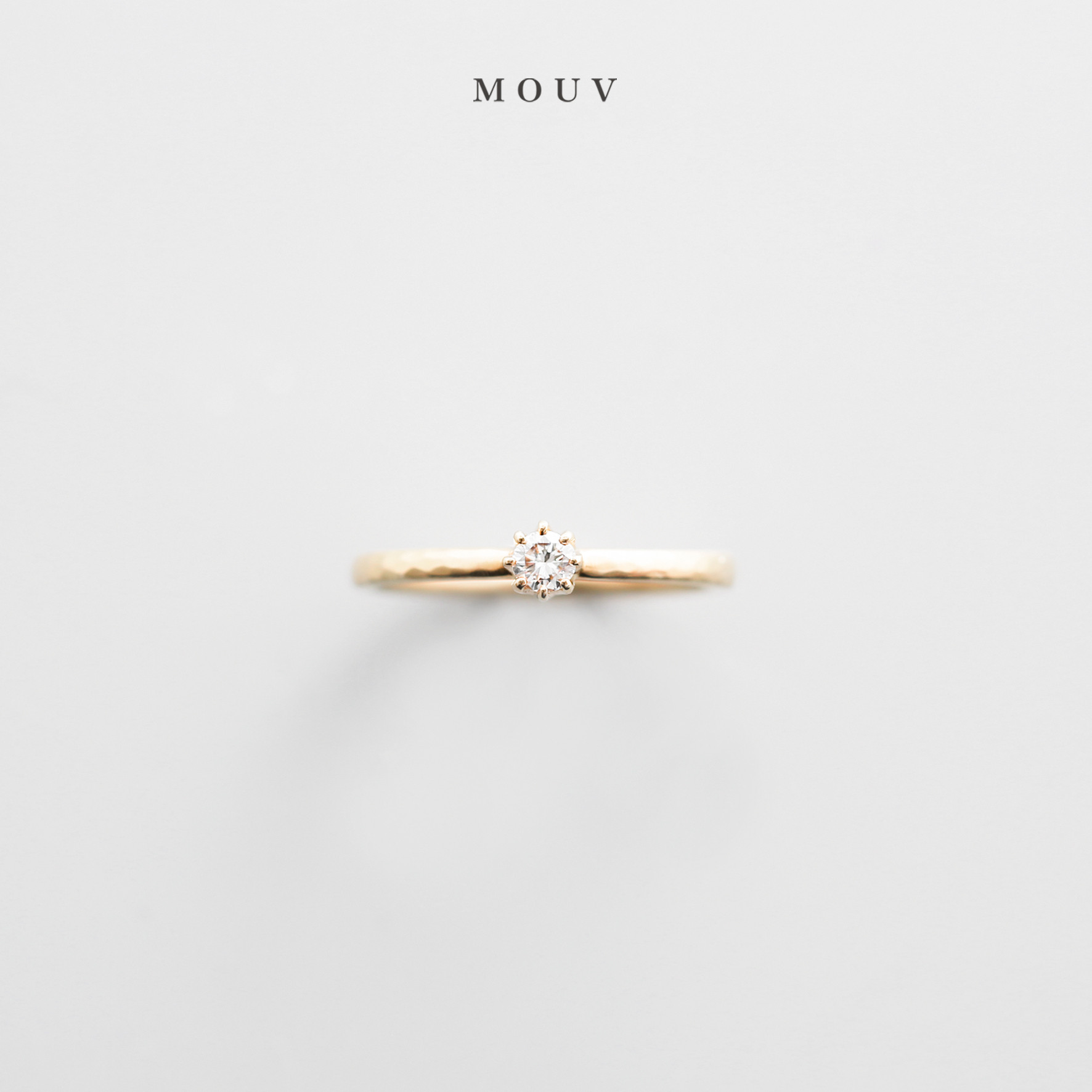 Okta 鎚目（オクタ ツチメ）/ 0.1ct Dia　[婚約指輪][エンゲージリング]《送料無料》 120,500円