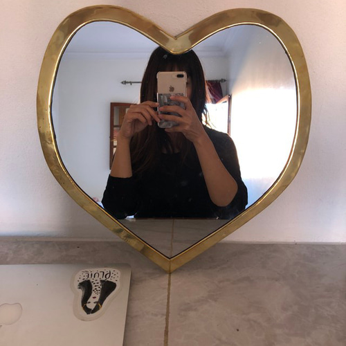 モコモロッコ　ハートミラー mocoMORROCCO モコモロッコ ハートミラー XL・Mサイズ 鏡 ハートミラー