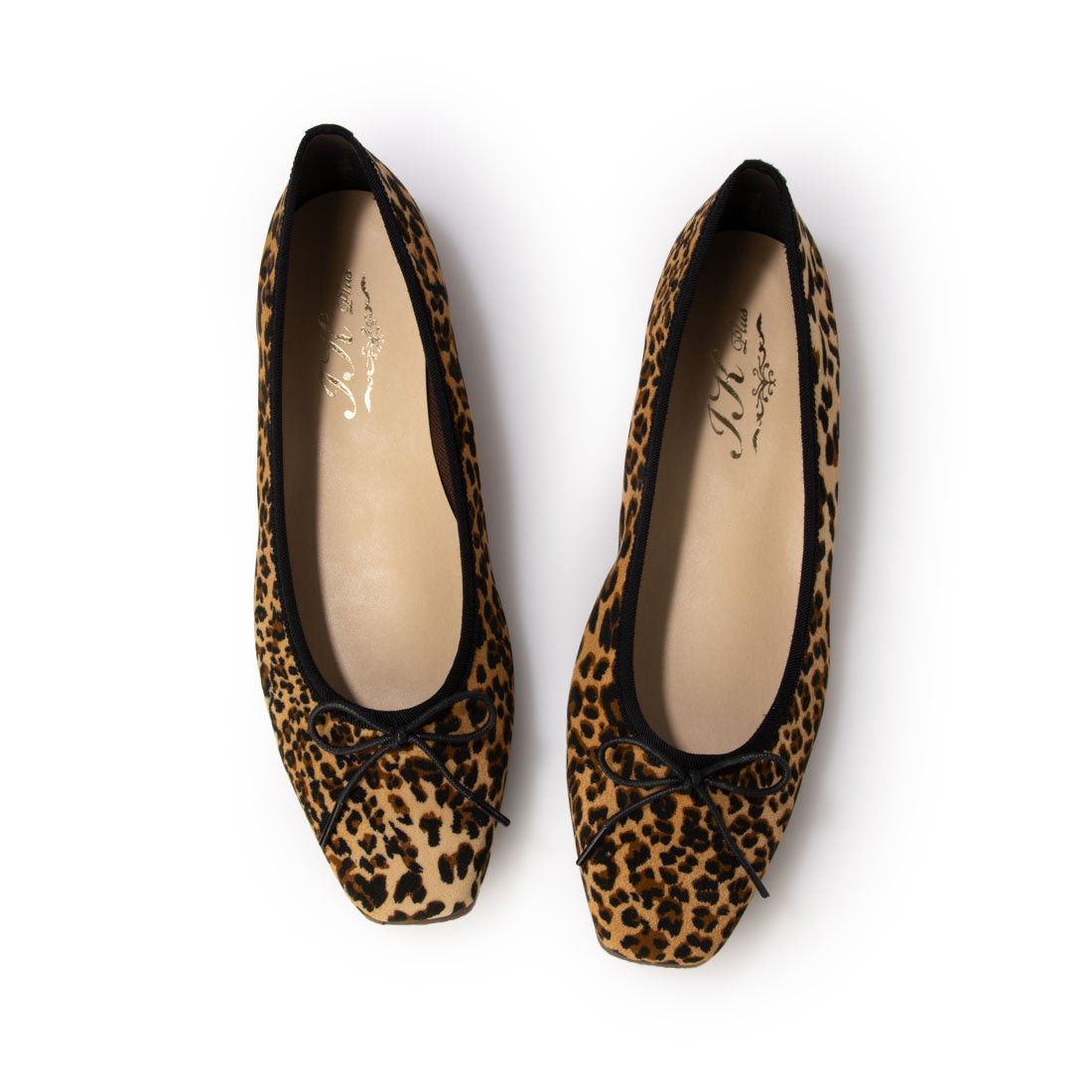 日本製　整体師と一緒にに作った美脚美姿勢スタイルフラットバレエシューズ#121 ■レオパード■