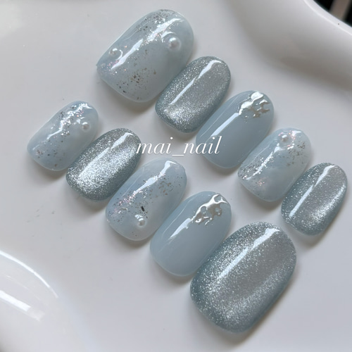 ネイルチップ ニュアンスネイル マグネットネイル 奥行きネイル