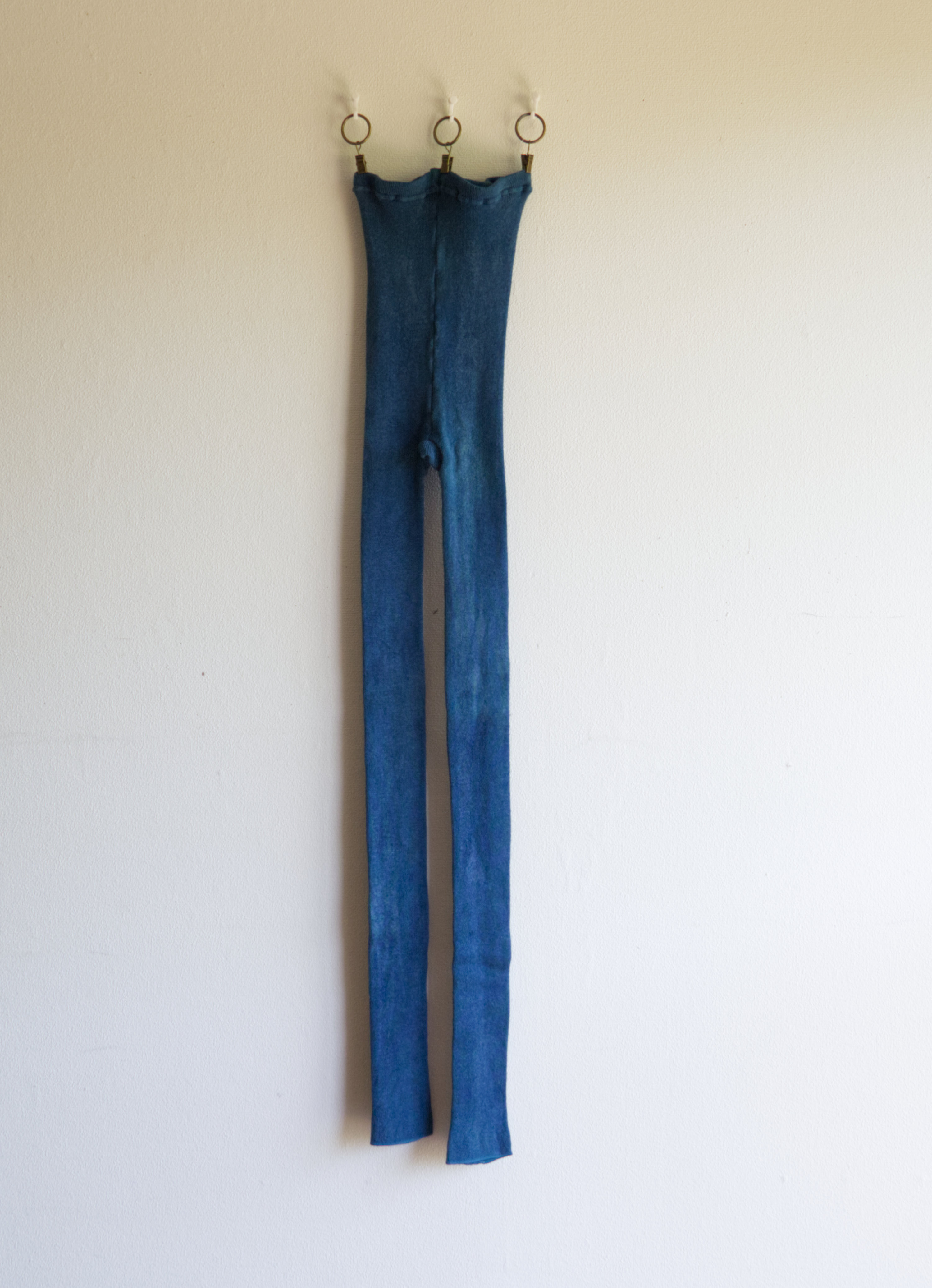 ●新月染め●　絹 リネン&ラミースパッツ　藍染め　カラダとココロが喜ぶ★ 　草木染め　　　冷え取り　温活