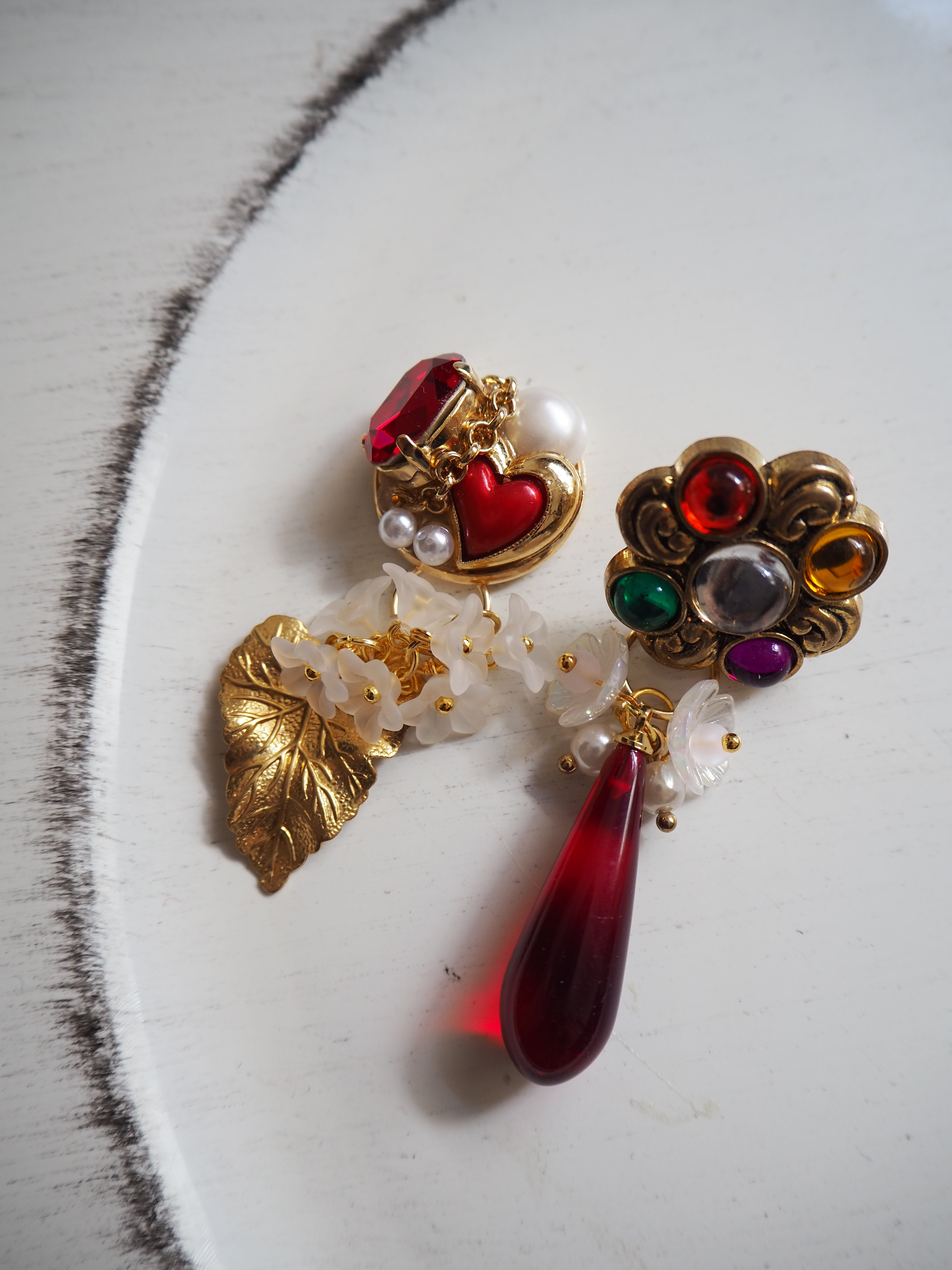 ボタンアクセサリー/ピアス/想いを馳せる