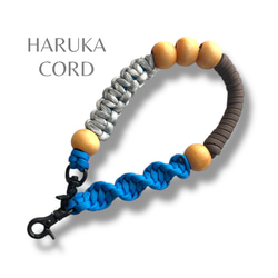 パラコード ドッグチョーカー 内寸26㎝ オレンジ×ネイビー ペット服