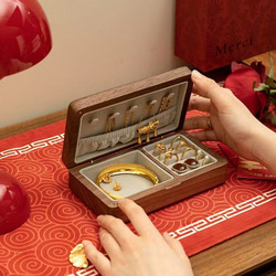 実木製ジュエリーボックス  母の日ギフト  結婚祝い 6枚目の画像