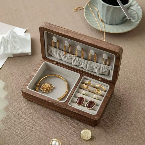 実木製ジュエリーボックス  母の日ギフト  結婚祝い 4枚目の画像