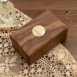 実木製ジュエリーボックス  母の日ギフト  結婚祝い 2枚目の画像