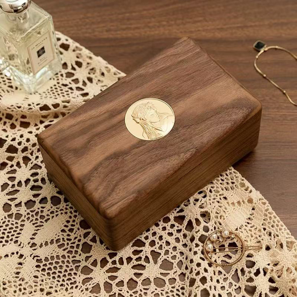 実木製ジュエリーボックス  母の日ギフト  結婚祝い 2枚目の画像