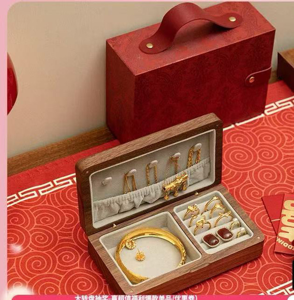 実木製ジュエリーボックス  母の日ギフト  結婚祝い 5枚目の画像