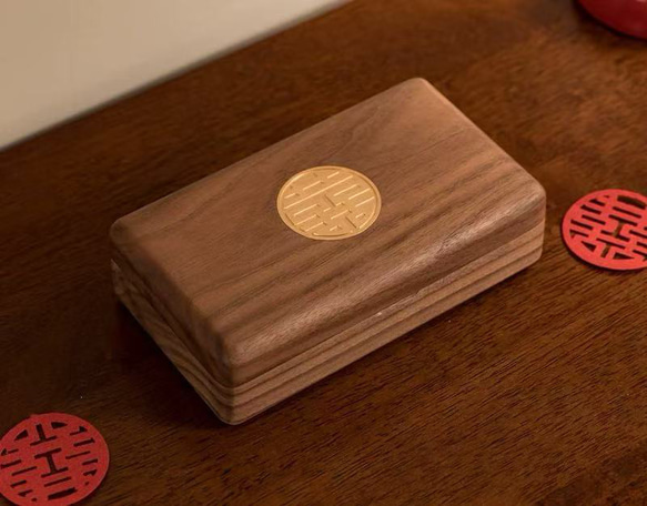 実木製ジュエリーボックス  母の日ギフト  結婚祝い 3枚目の画像