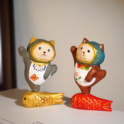 クリスマスのトナカイ 木彫りの鹿 置物 ギフト プレゼント ギフト