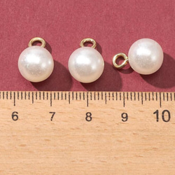 アクセサリー チャーム パール調 ハンドメイド ピアス イヤリング リング 2枚目の画像