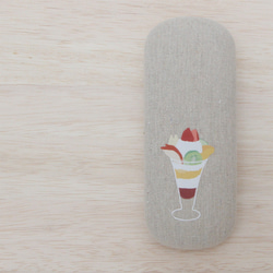 【New】パフェのメガネセット〈メガネケース＆クリーナークロス〉 4枚目の画像