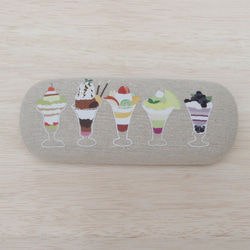 【New】パフェのメガネセット〈メガネケース＆クリーナークロス〉 6枚目の画像