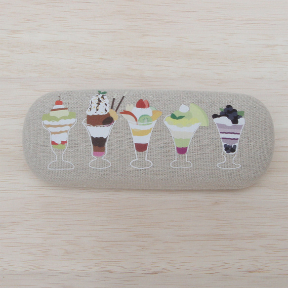 【New】パフェのメガネセット〈メガネケース＆クリーナークロス〉 6枚目の画像